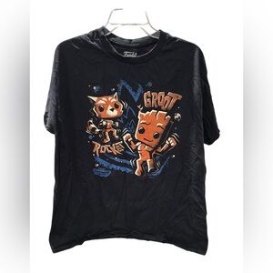 Funko Guardians of the Galaxy Rocket & Groot Graphic T-Shirt Size L